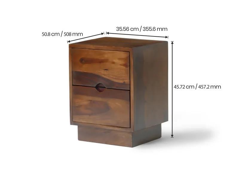 Alexa Solid Wood Bedside Table
